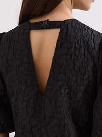 Phase Eight Women's Jacquard Round Neck Mini Dress