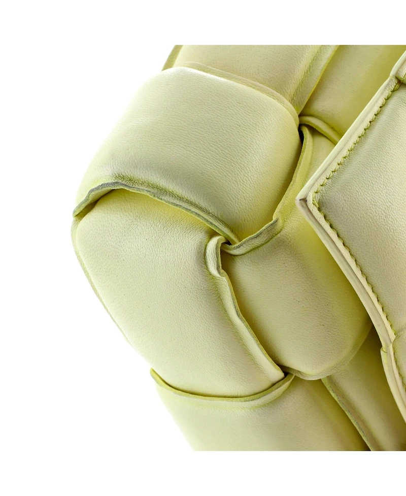 Pre-Owned Bottega Veneta Cassette Crossbody Bag Padded Maxi Intrecciato Leather