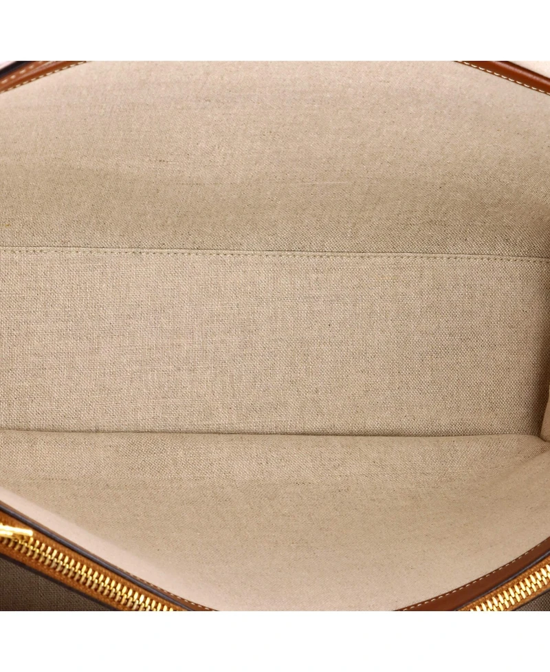 Pre-Owned Celine Medium Cabas 16 Bag Canvas with Leather