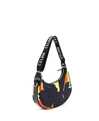 Pre-Owned Celine Medium Ava Shoulder Bag Printed Quilted Nylon