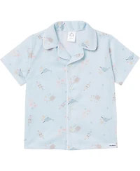 Gerber Baby Girls 2-Piece Button Up Pajama Shorts Set
