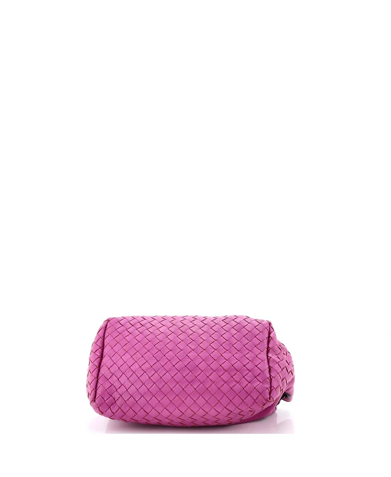 Pre-Owned Bottega Veneta Mini Accordion Flap Chain Shoulder Bag Intrecciato Nappa