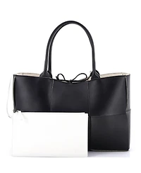 Pre-Owned Bottega Veneta Medium Arco Tote Maxi Intrecciato Leather