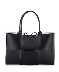 Pre-Owned Bottega Veneta Medium Arco Tote Maxi Intrecciato Leather