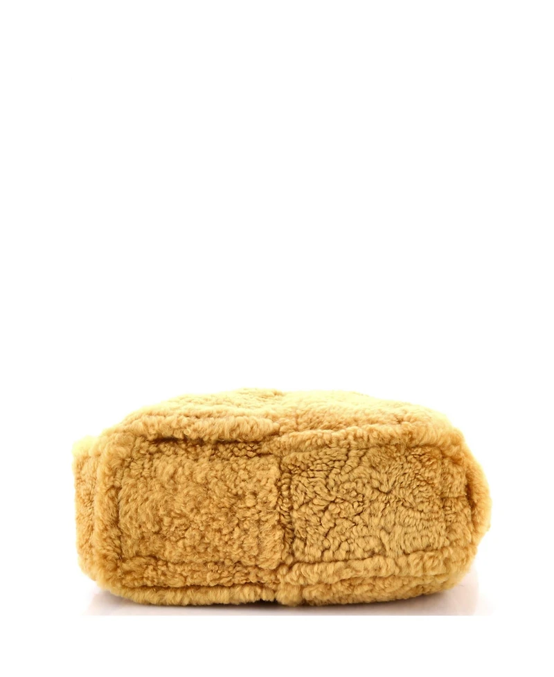 Pre-Owned Bottega Veneta The Chain Tote Intrecciato Shearling