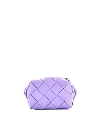 Pre-Owned Bottega Veneta Small Cassette Camera Crossbody Bag Maxi Intrecciato Leather