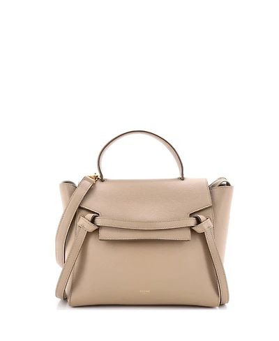 Pre-Owned Celine Micro Belt Bag Textured Leather