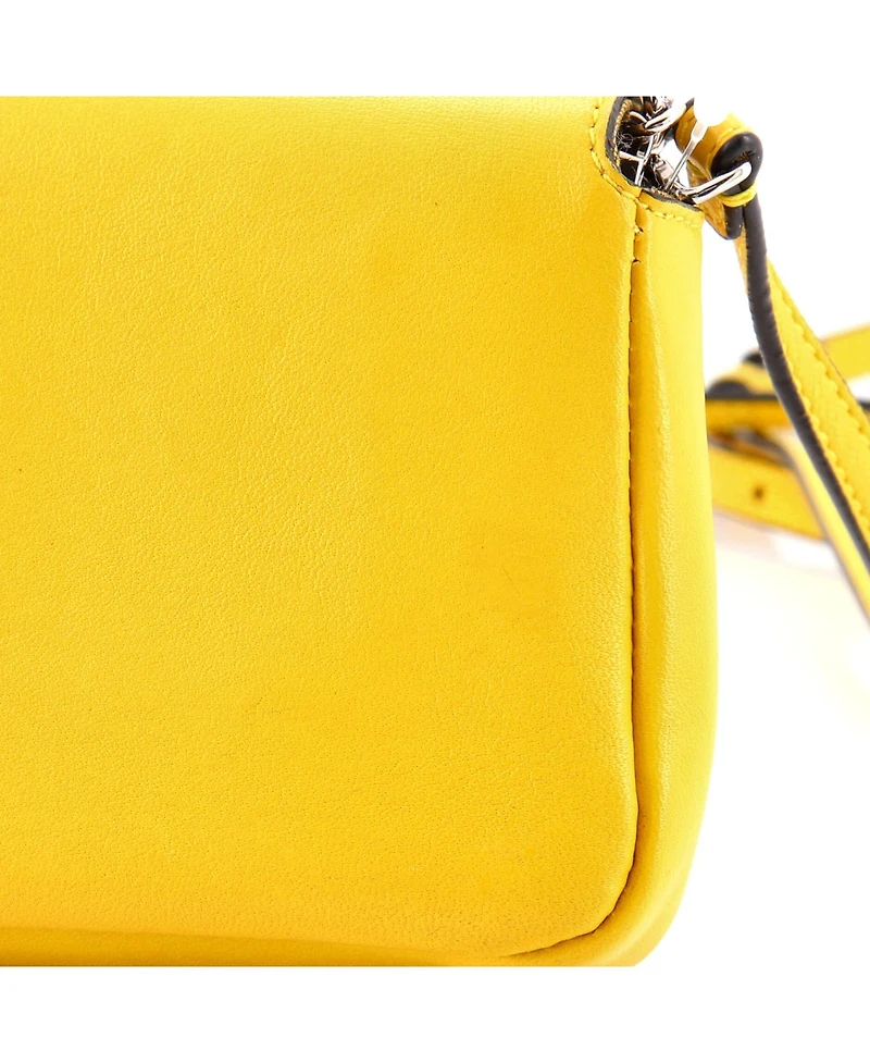 Pre-Owned Fendi Micro Baguette Bag Leather