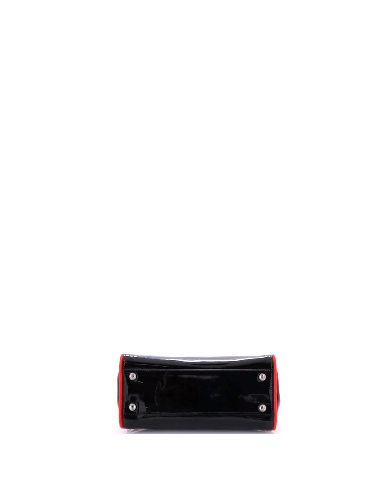 Pre-Owned Fendi Mini Resin Handle Peekaboo Bag Patent