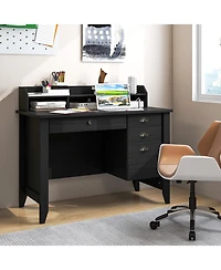 Sugift Computer Desk Writing Table Workstation for Home Office