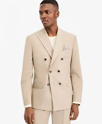 Bar Iii Mens Slim Fit Tan Solid Double Breasted Suit Separates Macys Exclusive