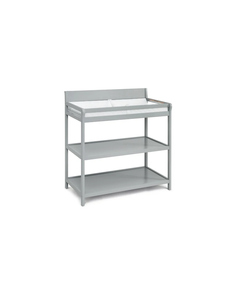 flynama Modern Changing Table Finish with Two Shelves and 4 Side Safety Rails Jpma Certified