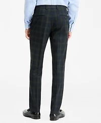 Bar Iii Men's Slim-Fit Green Tartan Suit Separates Pants, Macy's Exclusive