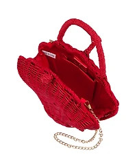 Nina Rattan Shell Minaudiere Small Clutch Handbag