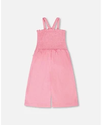 Deux par Deux Little Girls Crinkle Jersey Jumpsuit