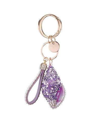 Nina Crystal Cultivated Pearl Conch Shell Bag Charm