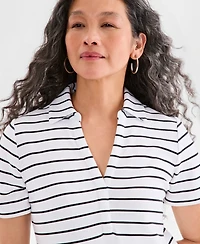 Style & Co Women's Striped Polo Dress, Macy's Exclusive