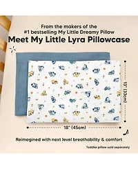 KeaBabies Lyra Muslin Toddler Pillowcases 13x18, 2-Pack Organic Cotton for Sleep & Travel