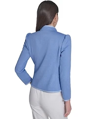 Tommy Hilfiger Women's Framed Band Mandarin Collar Jacket