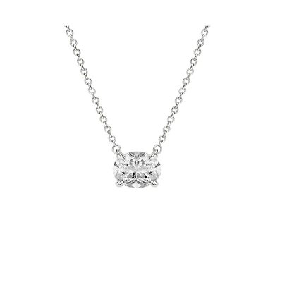 Dloria The Elena Moissanite Solitaire Necklace