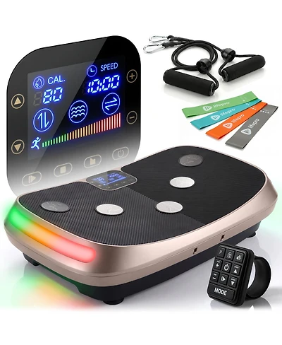 Lifepro Rumblex 4D Vibration Plate Exercise Machine – Triple Motor Oscillation, Linear & Pulsation for Whole Body Fitness