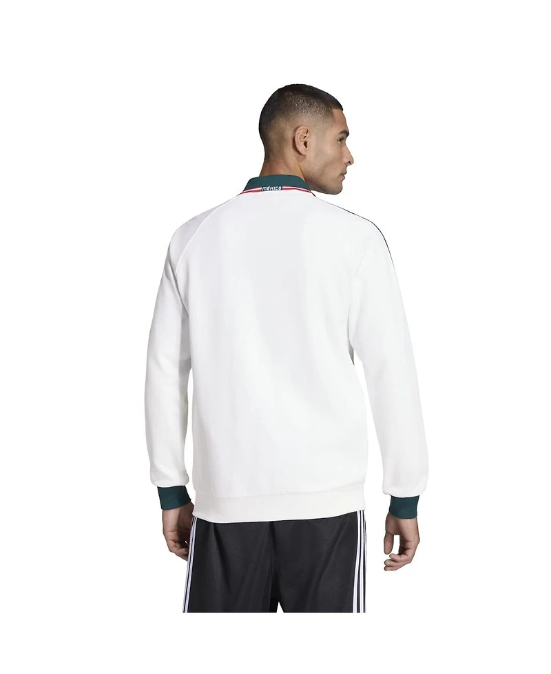 Adidas Men's White Mexico National Team 2026 World Cup Anthem Full-Zip Jacket