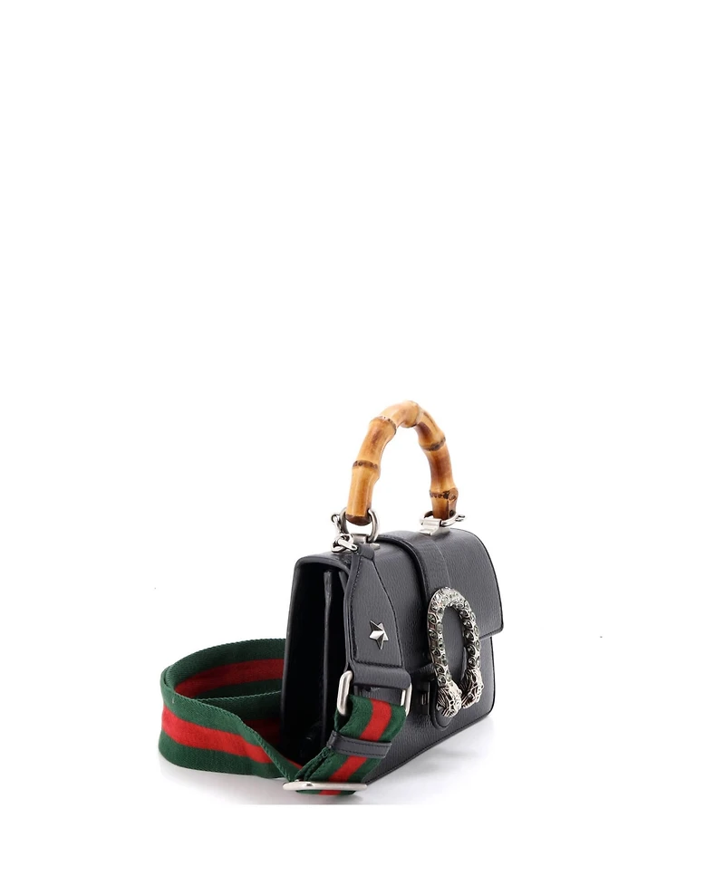 Pre-Owned Gucci Mini Dionysus Bamboo Top Handle Bag Leather