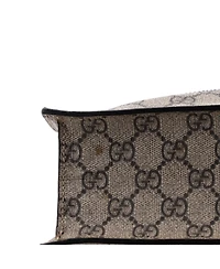 Pre-Owned Gucci North South Courrier Convertible Soft Open Tote Gg Coated Canvas with Applique