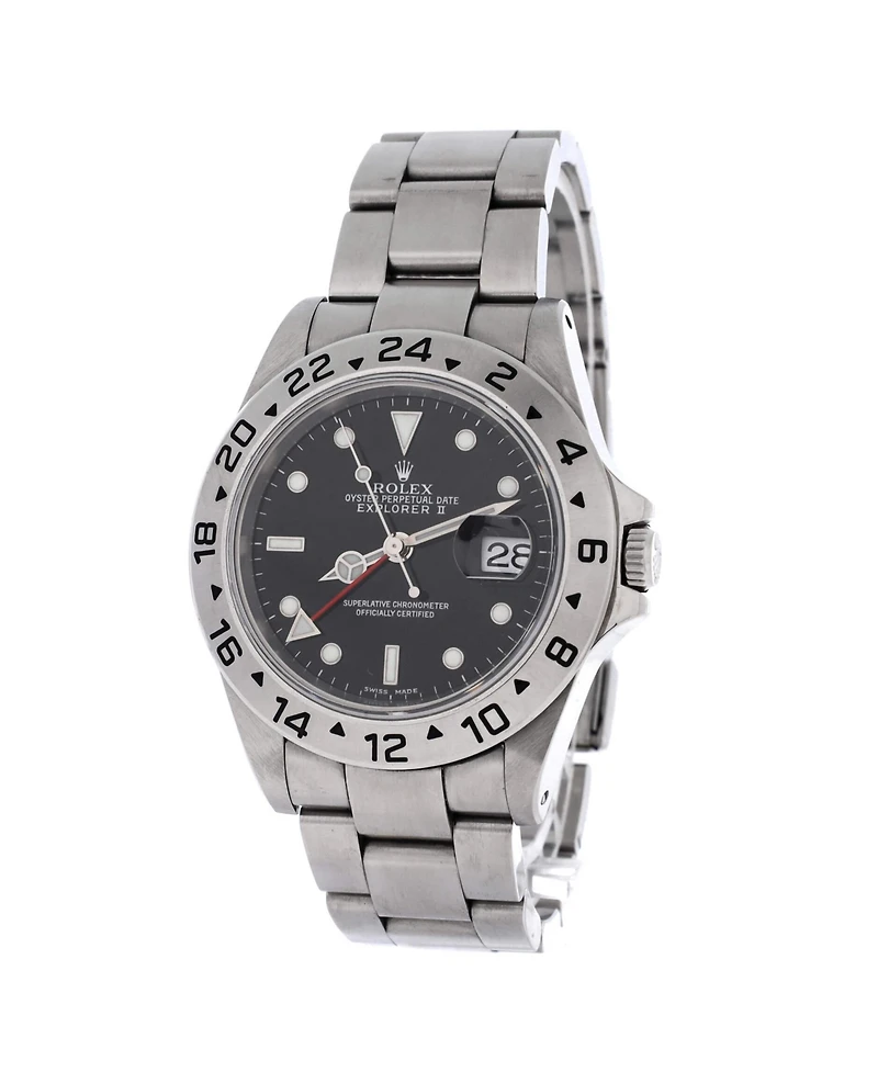 Pre-Owned Rolex Oyster Perpetual Explorer Ii Automatic Watch in Stainless Steel 40mm