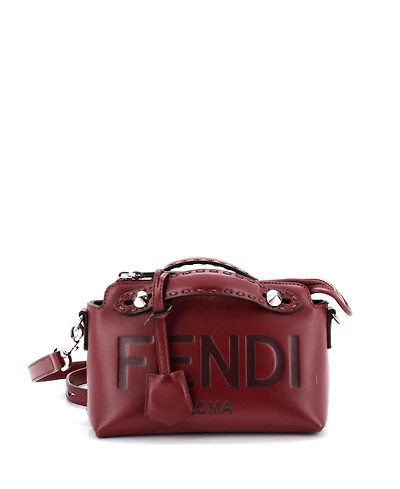 Pre-Owned Fendi Mini Logo By The Way Satchel Embossed Leather