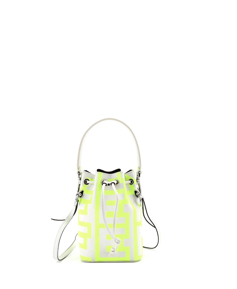 Pre-Owned Fendi Mini x Marc Jacobs Mon Tresor Bucket Bag Printed Leather