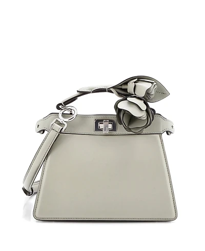 Pre-Owned Fendi Petite Peekaboo ISeeU Bag Leather with Embellished Handle