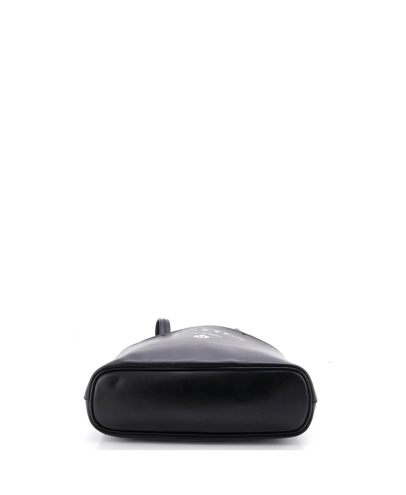 Pre-Owned Prada Small Logo Convertible Open Tote Leather