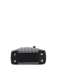 Pre-Owned Loewe 28 Amazona Bag Leather and Jacquard Canvas