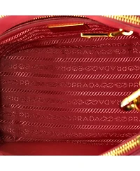 Pre-Owned Prada Small Galleria Double Zip Tote Saffiano Leather