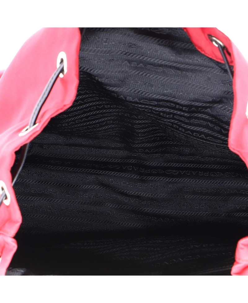 Pre-Owned Prada New Vela Backpack Tessuto with Studded Leather