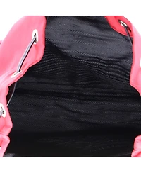 Pre-Owned Prada New Vela Backpack Tessuto with Studded Leather