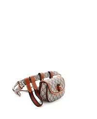 Pre-Owned Gucci Mini Bamboo 1947 Belt Bag Gg Coated Canvas
