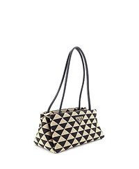 Pre-Owned Prada Small Symbole Shoulder Bag Jacquard