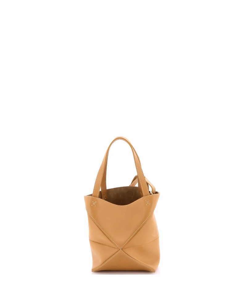Pre-Owned Loewe Mini Puzzle Fold Tote Leather