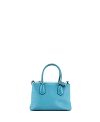 Pre-Owned Prada Small Turnlock Cuir Twin Tote Saffiano Leather