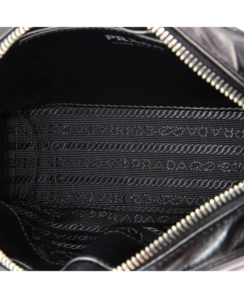 Pre-Owned Prada Small Camera Bag Diagramme Quilted Leather