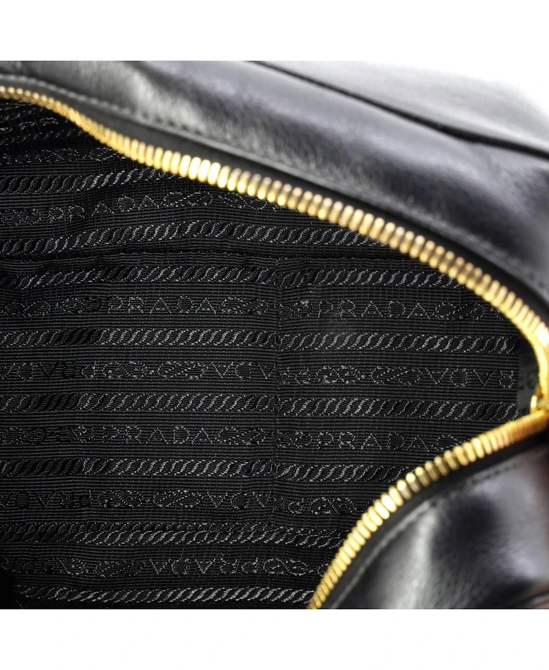 Pre-Owned Prada Small Logo Camera Bag Embossed Leather