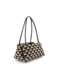 Pre-Owned Prada Small Symbole Shoulder Bag Jacquard