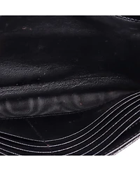 Pre-Owned Saint Laurent Medium Classic Monogram Wallet on Chain Matelasse Chevron Leather
