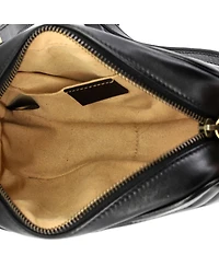 Pre-Owned Gucci Mini Gg Marmont Shoulder Bag Matelasse Leather