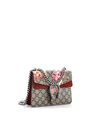 Pre-Owned Gucci Mini Dionysus Bag Blooms Print Gg Coated Canvas
