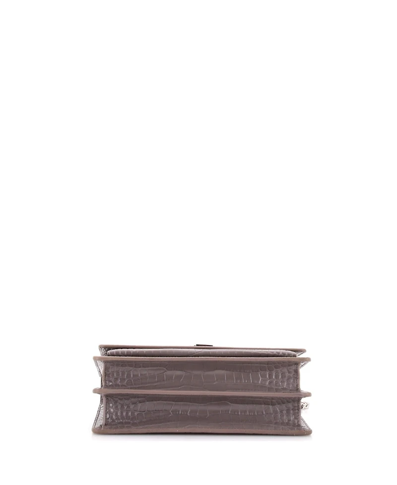 Pre-Owned Saint Laurent Medium Sunset Crossbody Bag Embossed Leather