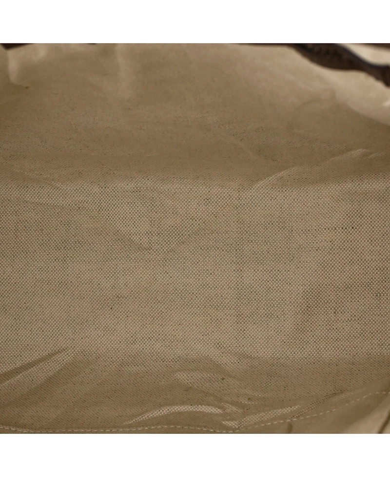 Pre-Owned Gucci Large Ophidia Cut Out Handle Bag Gg Coated Canvas with Leather