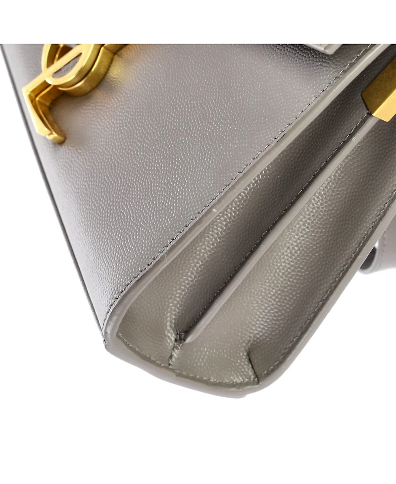 Pre-Owned Saint Laurent Mini Cassandra Top Handle Bag Leather